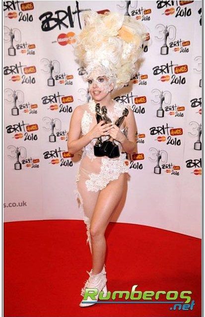 Lady Gaga, la gran ganadora en los Premios Brits 2010