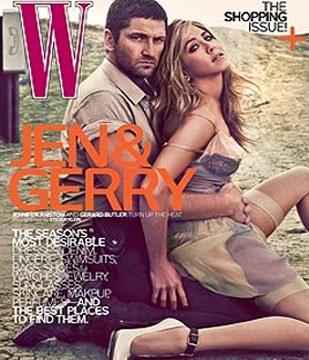 Jennifer Aniston posó muy sexy con Gerard Butler