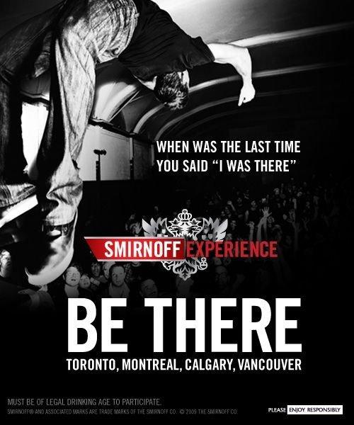 SE PARTE DE LA EXPERIENCIA SMIRNOFF EN SUDÁFRICA Junto a Dj Tiësto el 15 de mayo