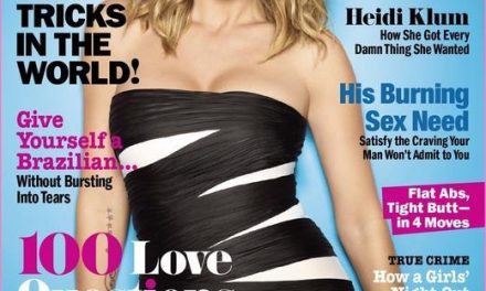 Heidi Klum protagonista absoluta de la edición de abril de »Cosmopolitan»