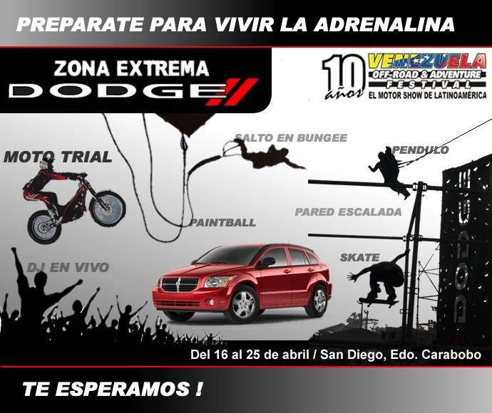 ZONA EXTREMA DODGE SE ADUEÑA DEL VENEZUELA OFF ROAD & ADVENTURE FESTIVAL 2010