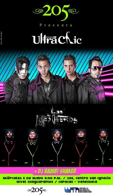 UltraChic* / Los Mesoneros + Dj Bambi Shaker en Bar 205. 5 de Mayo