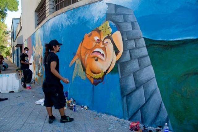 Grafitis ecológicos en la Zona Extrema Dodge del Venezuela Off Road