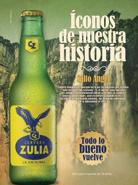 Cerveza Zulia rinde homenaje al Salto Ángel