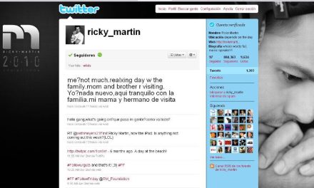 Ricky Martin gana en Twitter más de 125 mil seguidores tras su confesión