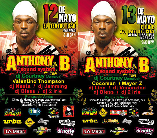 Anthony B visita Venezuela por primera vez