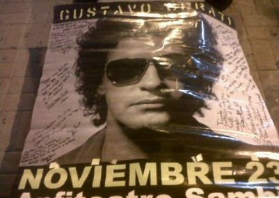 Fanáticos venezolanos realizan vigilia por salud de Gustavo Cerati