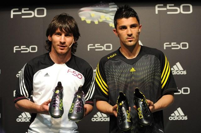 Messi y Villa presentaron la F50 adiZero: las botas más ligeras de adidas