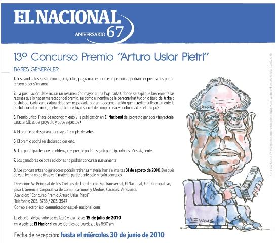 Concursos en el marco del 67 Aniversario de El Nacional