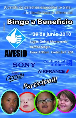 AVESID CANTARÁ BINGO El 29 de junio en la Quinta Monteverde