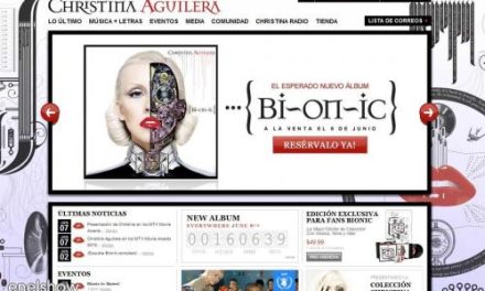 Christina Aguilera lanza su página oficial previo a estreno de CD