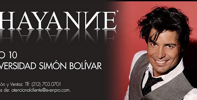 CHAYANNE ENAMORA A VENEZUELA : Comienza la venta de entradas