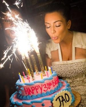 Kim Kardashian negó que su torta de cumpleaños sea de 1 millón de dólares