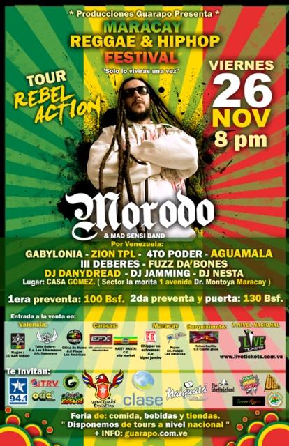 MARACAY REGGAE AND HIP HOP FESTIVAL CON: MORODO!