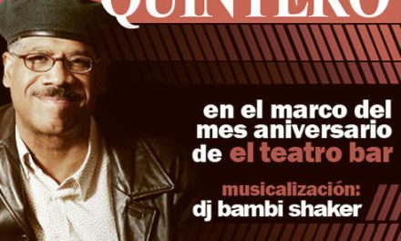 FRANK QUINTERO celebra segundo aniversario de TEATRO BAR este miercoles 13 de octubre