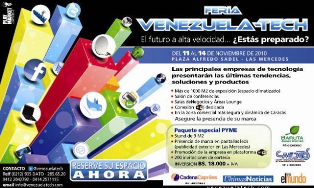 Feria Venezuela Tech reunirá a principales empresas, tendencias y productos del sector tecnológico.