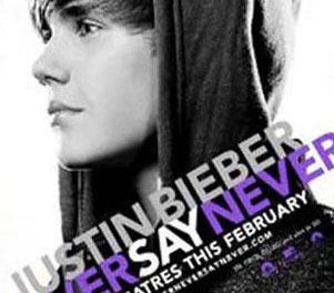 Justin Bieber revela el titulo y el afiche de su film »Never Say Never»