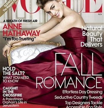 Anne Hathaway se convierte en Audrey Hepburn, para la revista ‘Vogue’