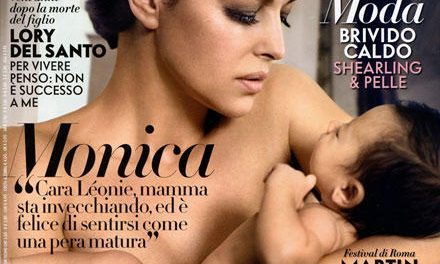 El desnudo más tierno de Monica Bellucci posando con su hija para »Vanity Fair»