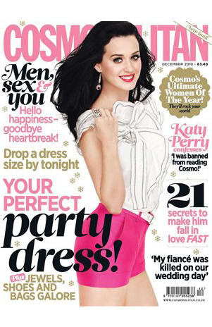 Katy Perry protagoniza la portada de diciembre de Cosmopolitan UK