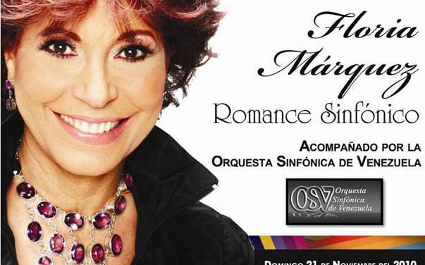 EN EL ANFITEATRO DE SAMBIL CARACAS UN ROMANCE SINFONICO CON FLORIA MARQUEZ