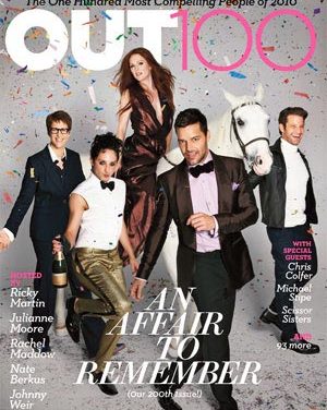 Ricky Martin posa para la reconocida revista gay »Out»