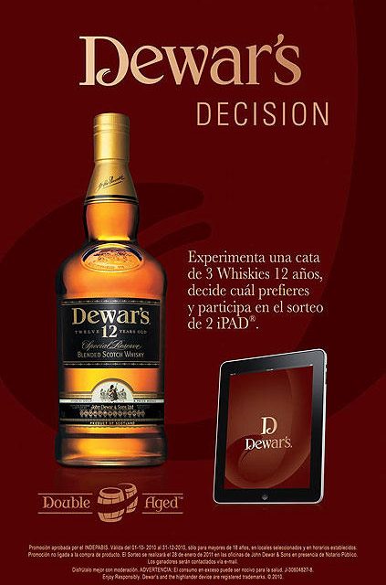 DEWAR’S OFRECE LAS CATAS DEWAR’S DECISION EN VENEZUELA