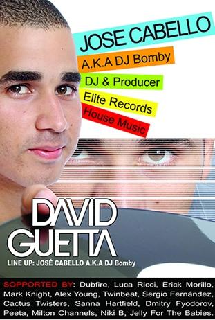DJ JOSÉ CABELLO SERÁ EL VENEZOLANO QUE LE ABRIRÁ A DAVID GUETTA