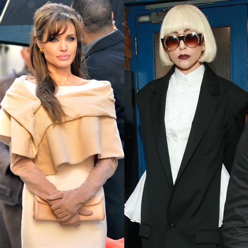 Angelina Jolie y Lady Gaga, las dos reinas del glamour de 2010