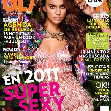 Irina Shayk, seducción natural en la revista »Glamour»