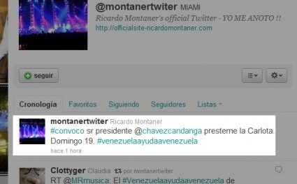 Ricardo Montaner pidió al gobierno La Carlota para concierto benéfico a favor de los afectados por las lluvias