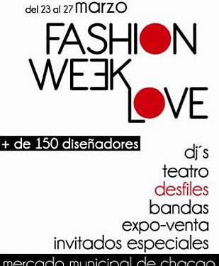 FASHION WEEK LOVE INVITA A DISEÑADORES A PARTICIPAR DEL 23 AL 27 DE MARZO