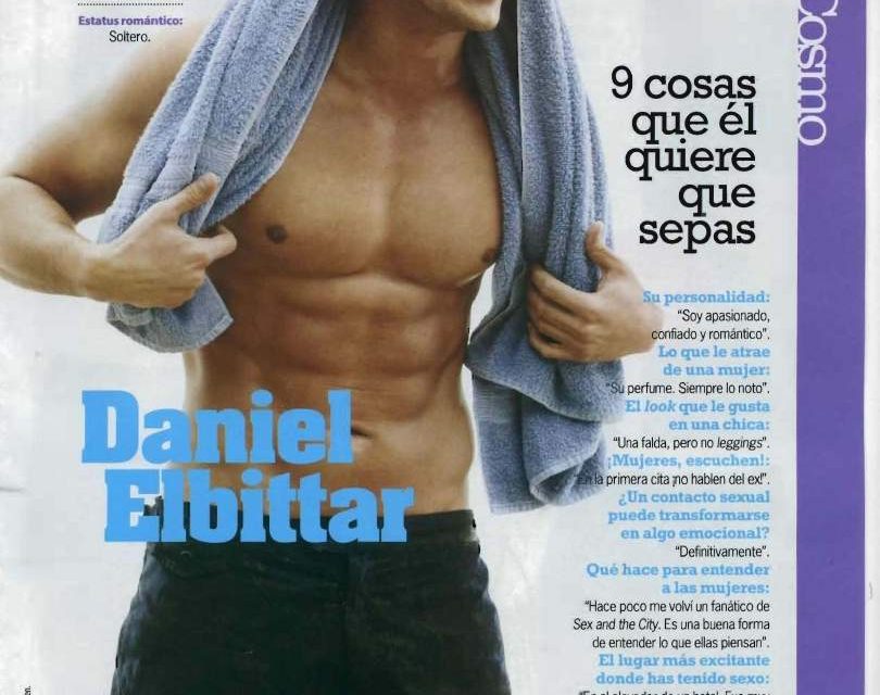 Daniel Elbittar es seleccionado por la revista Cosmopolitan en Español como el »Cosmo Hombre»