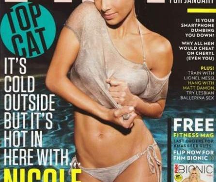 Nicole Scherzinger ex vocalista de las Pussycat Dolls sexy con transparencias para FHM (+Fotos)