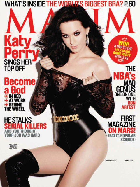 Katy Perry luce su tattoo de fresa en Maxim