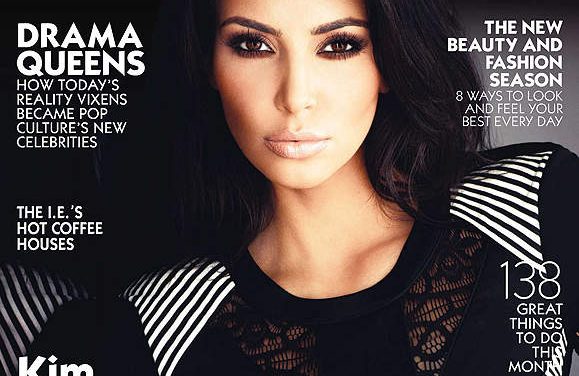 Kim Kadashian sensual en portada de Inland Empire