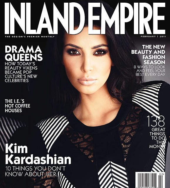 Kim Kadashian sensual en portada de Inland Empire