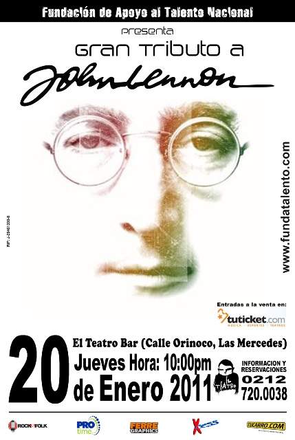 »Un Tributo a John Lennon» en su 70 Aniversario con talento 100% nacional