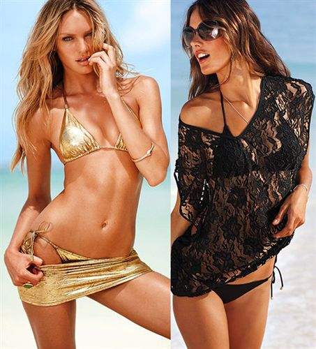 Victoria’s Secret te propone el negro y dorado para la playa (+Fotos)