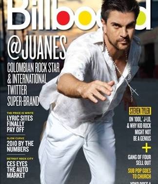 JUANES ES LA PORTADA DE LA ULTIMA EDICIÓN DE LA REVISTA BILLBOARD