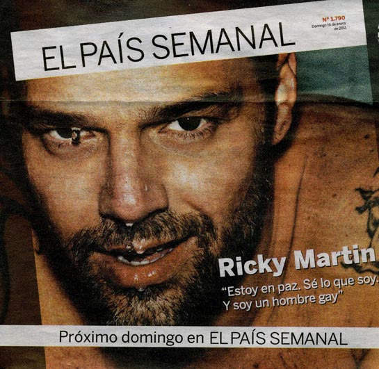 Ricky Martin’: ‘A los 12 años ya era símbolo sexual’