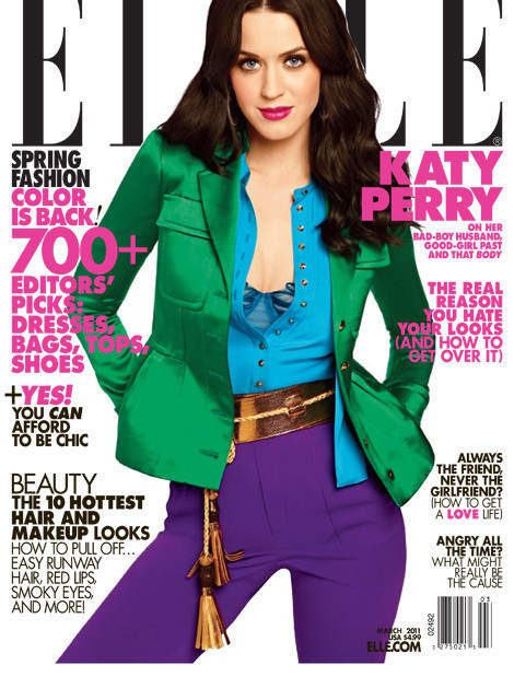 Katy Perry fabulosa en portada de la revista Elle (+Fotos)