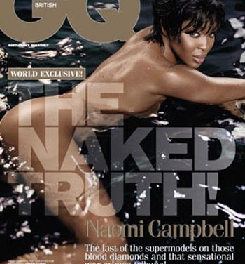 Naomi Campbell a sus 40 años se desnuda para la revista GQ