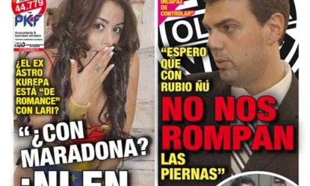 Larissa Riquelme niega que tenga relacion sentimental con Maradona