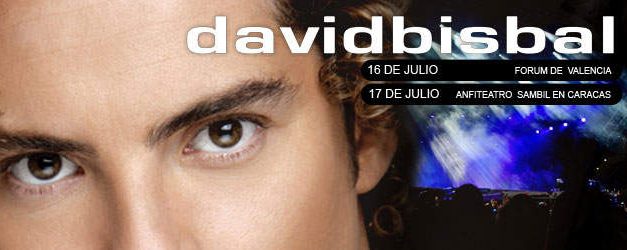 Nuevas Fechas para la gira de David Bisbal »Sin Mirar Atrás» en Venezuela