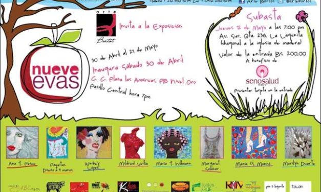 Exposición »9 Evas» a beneficio de SENOSALUD