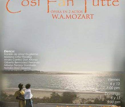 Primera temporada de ópera: Cosí Fan Tutte llega a la sala Anna Julia Rojas