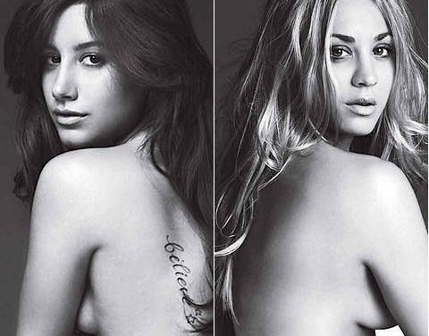 Ashley Tisdale se desnudó para la revista Allure