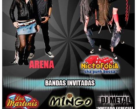 Nictofobia y Arena por vez primera juntos en concierto