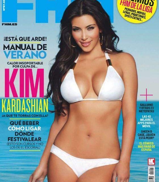 Kim Kardashian en portada de la revista FHM España de Junio (+Fotos)
